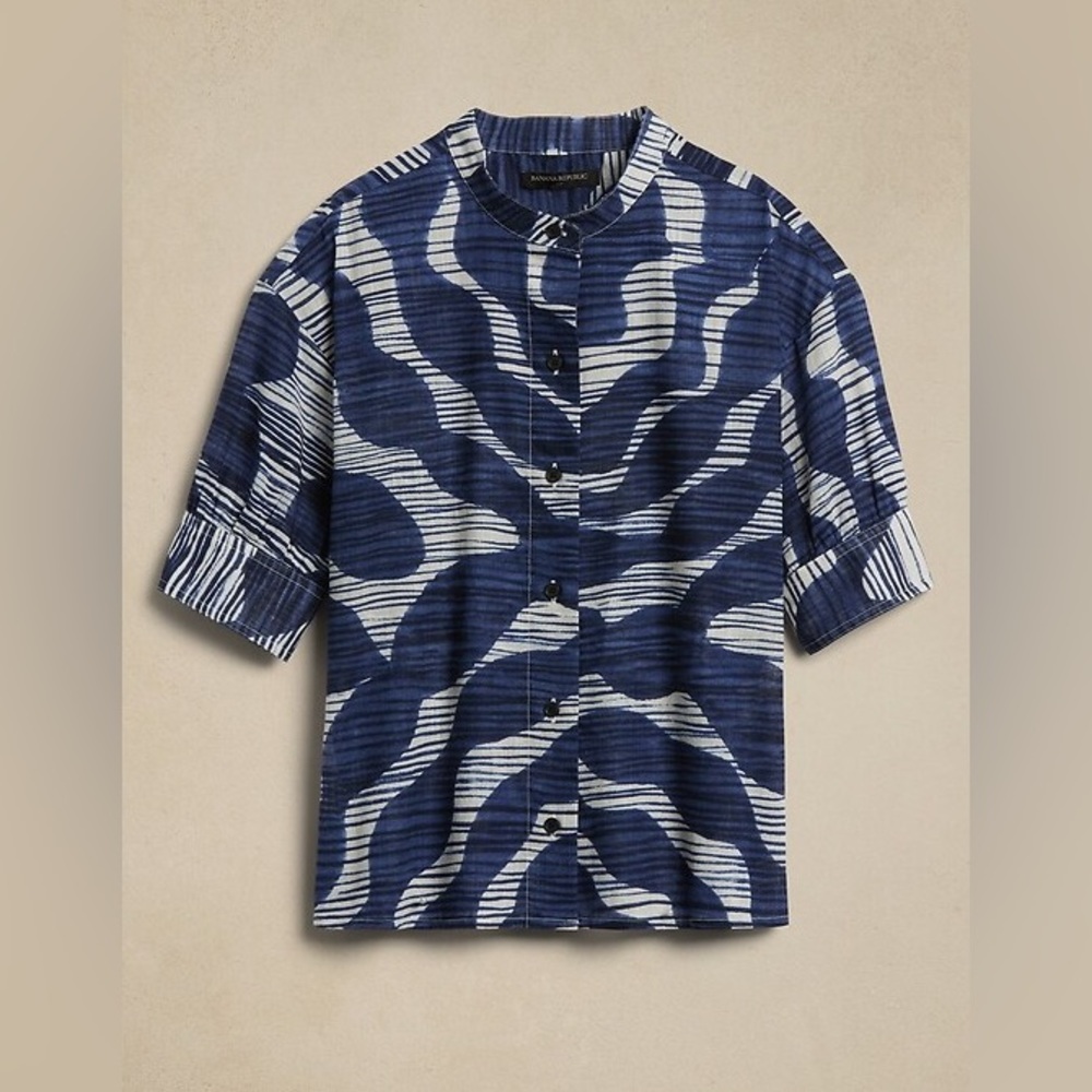 NWOT Banana Republic Blue and White Woman size XS - Picture 6 of 7
